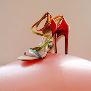 NAGI Rainbow Strappy Heeled Sandal